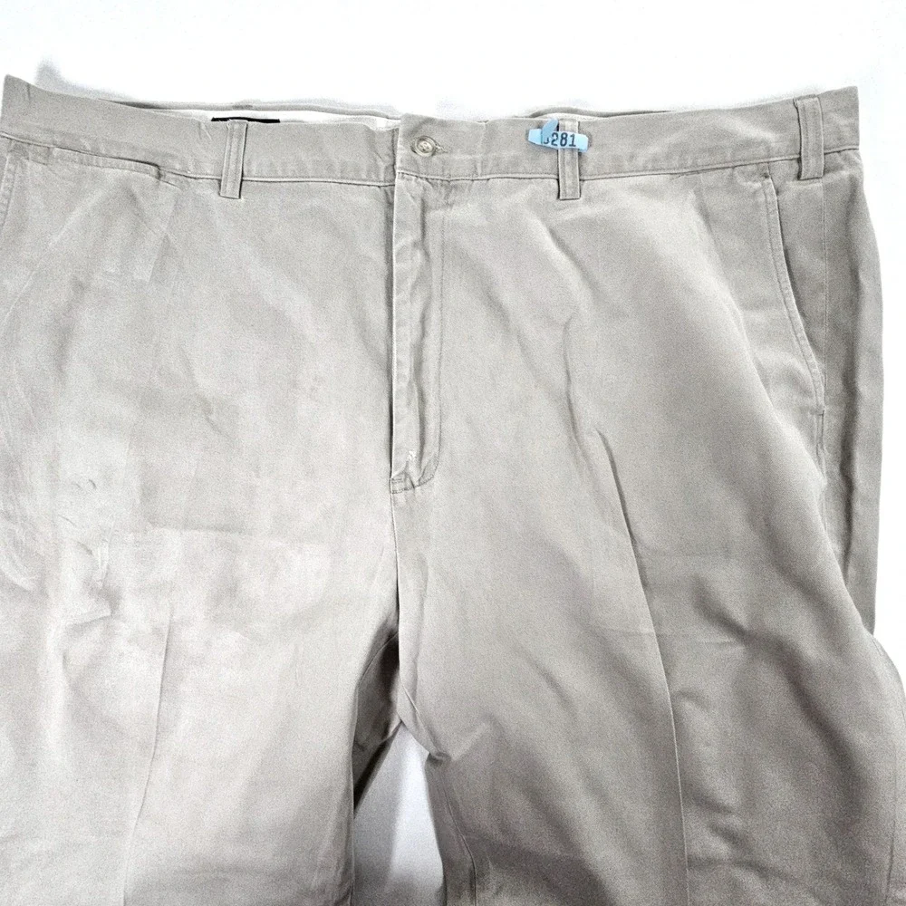 Polo Ralph Lauren Mens Big & Tall Khaki Chino Pants 46x30 Tan Cotton Twill
